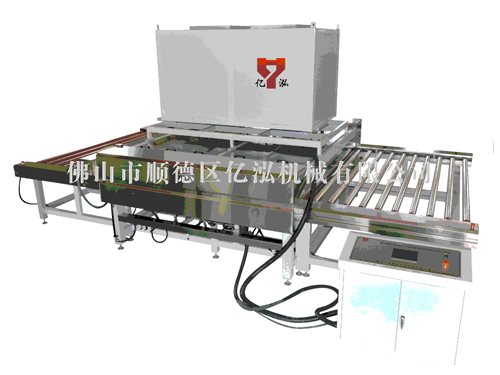 Yhk-2500c air knife type high speed glass cleaning machine