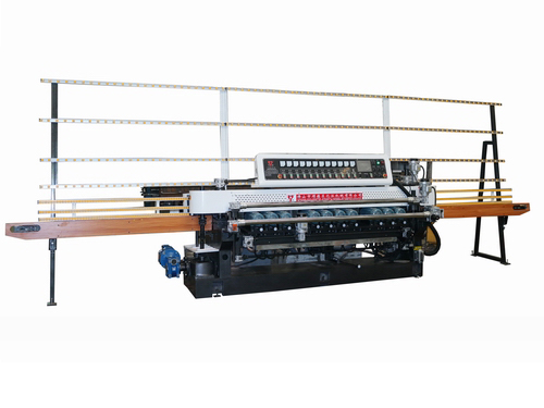 Glass straight beam lifting bevel edging machine